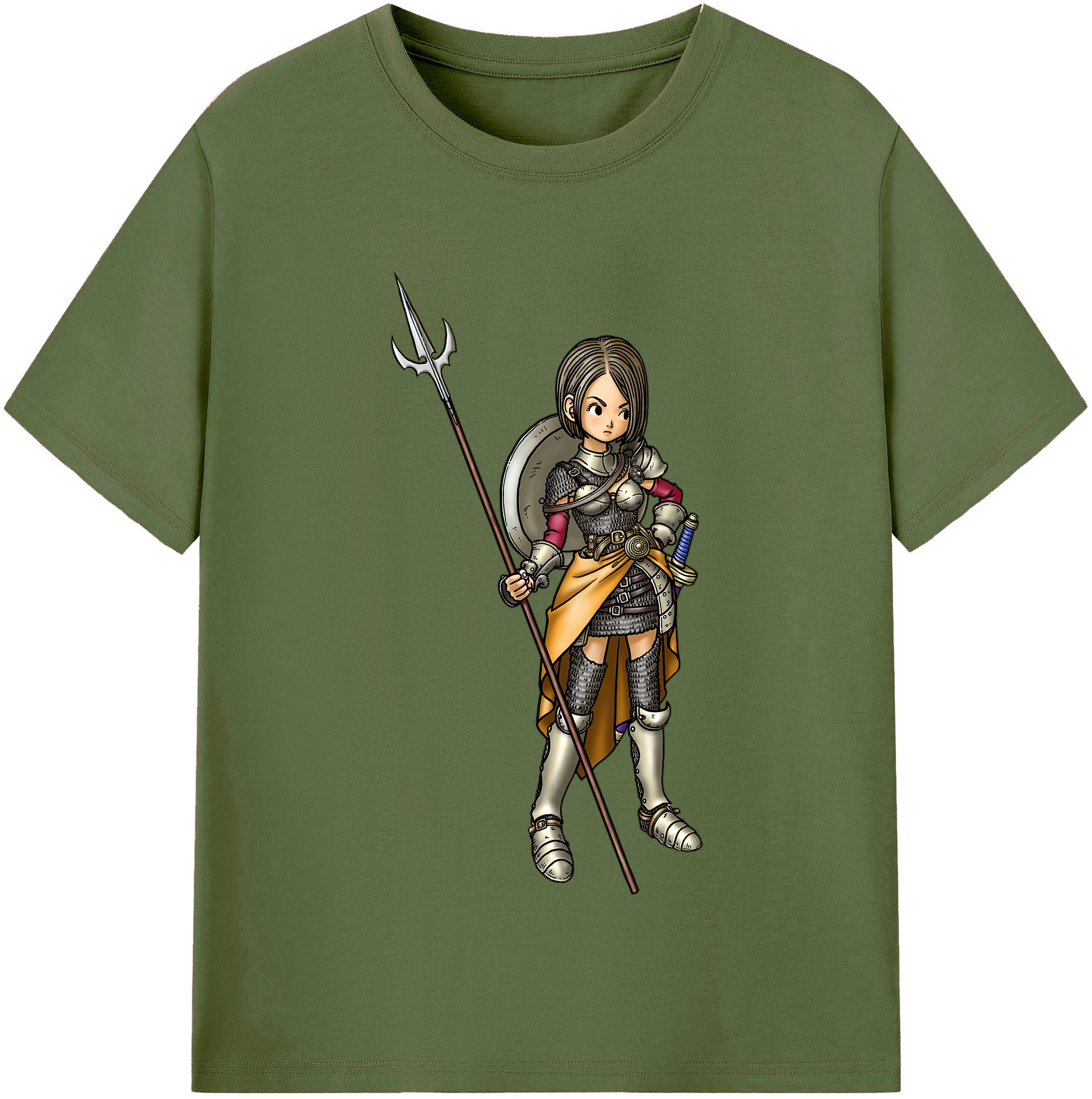 （画像用） ドラゴンクエスト Doragon Kuesuto Dragon Quest 綿100％半袖Tシャツ（フロントプリント）